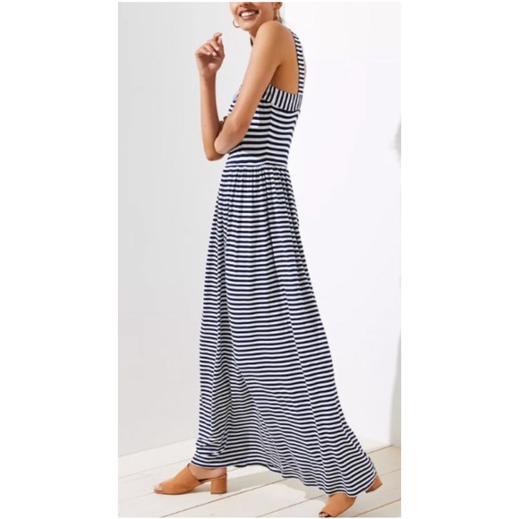 LOFT Dresses & Skirts - Loft Striped Strappy Maxi Dress